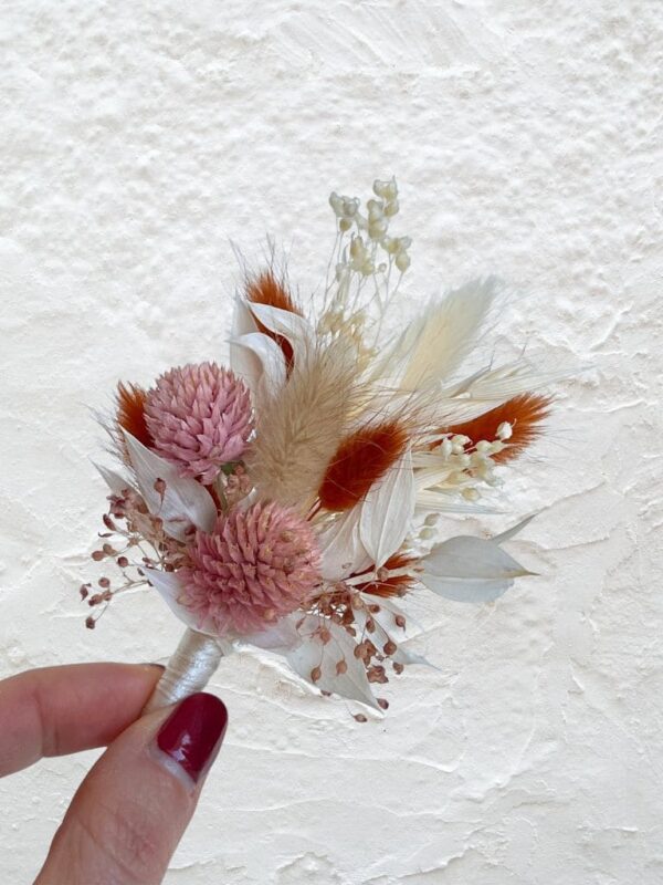 Boutonni Re Fleurs Terracotta Pour Mariage Boh Me Maison Me