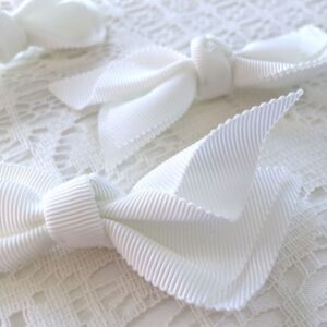 barrette noeud blanc pour mariage