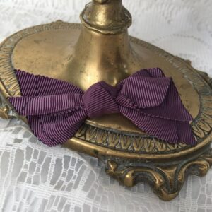 barrette noeud violette