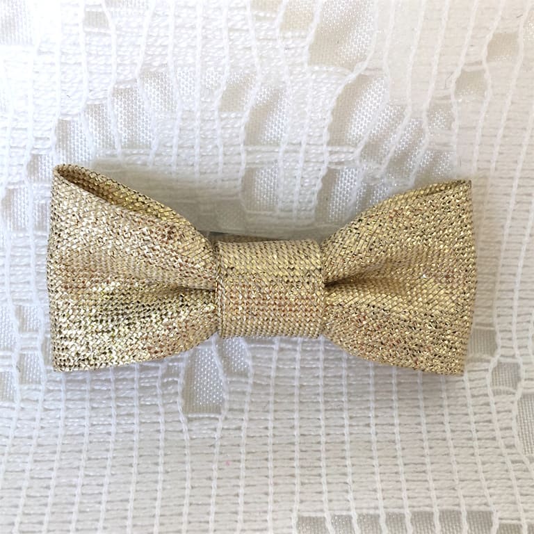 Bandeau bébé noeud doré- Accessoire cheveux fête fille - Maison ème