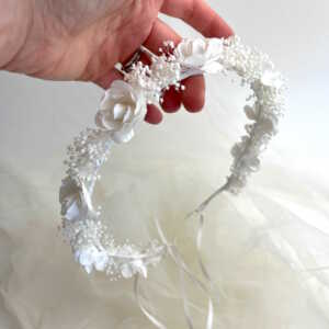 couronne de fleurs communion