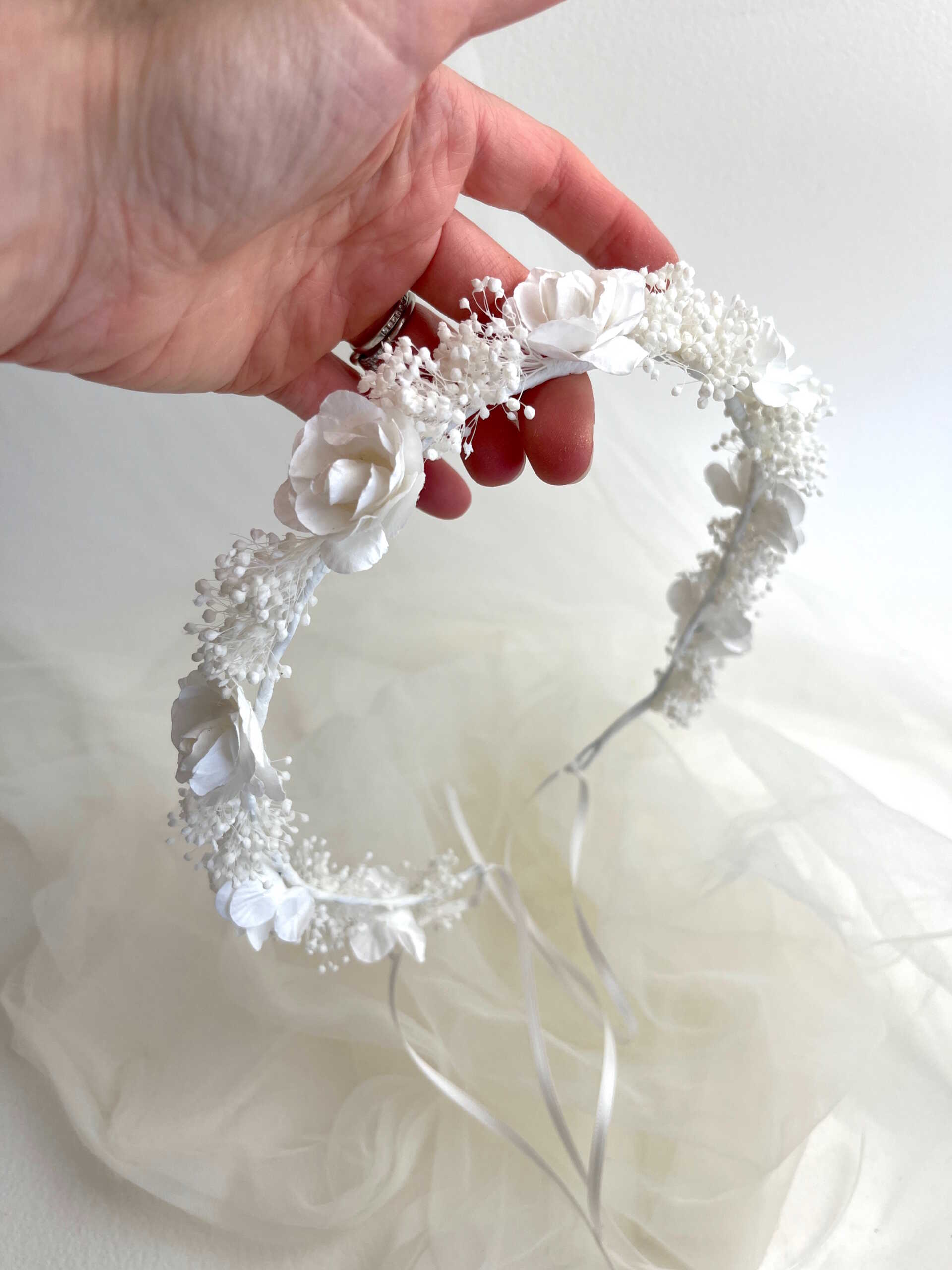 couronne de fleurs communion