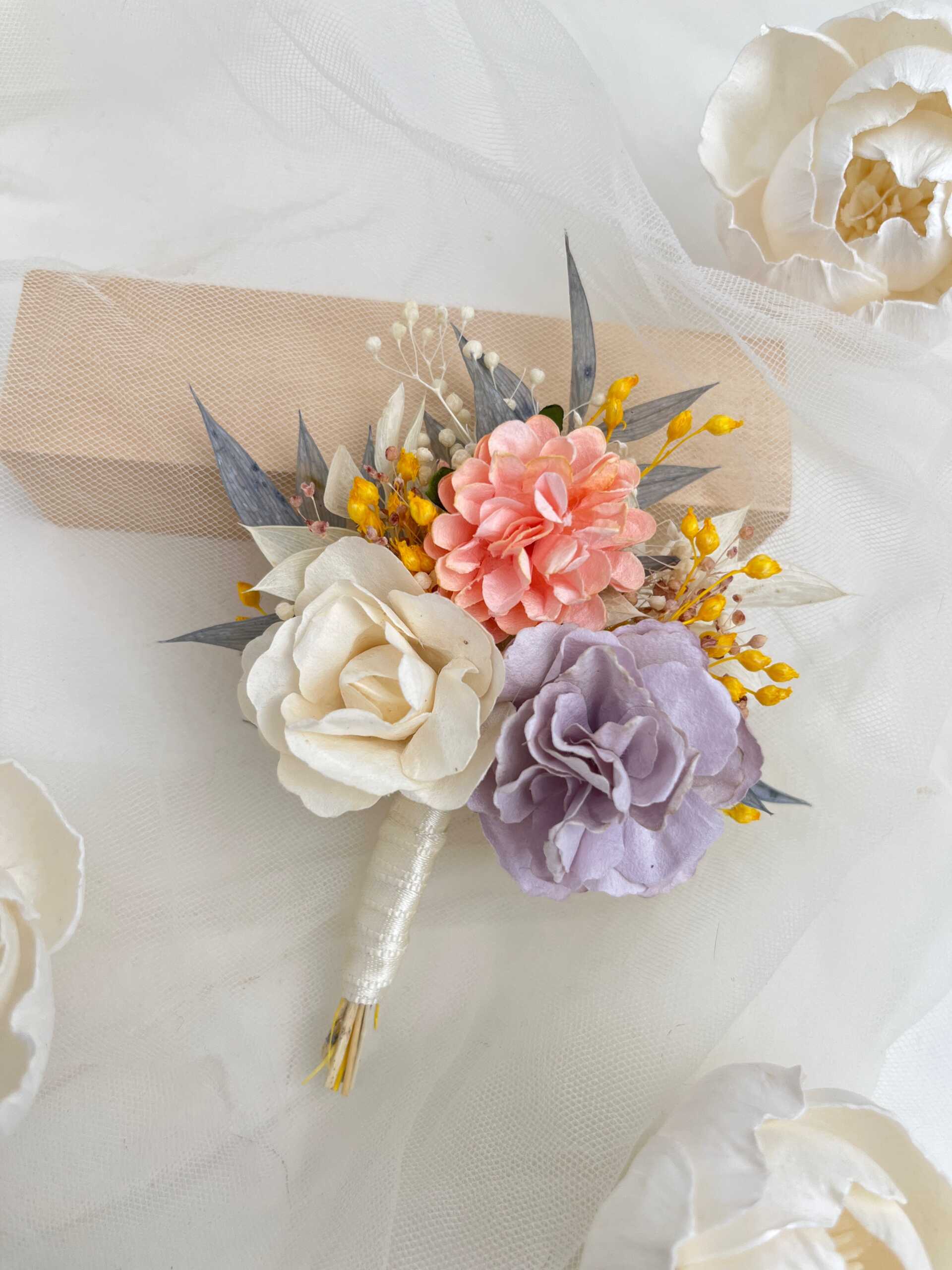 boutonniere marie pastel grand modele boutonniere marie pastel grand modele