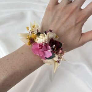 bracelet fleur coloree pour mariage