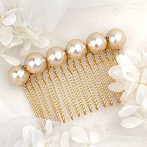 peigne cheveux perles